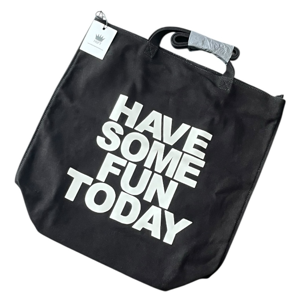 Have Some Fun Today HSFT Heavy Canvas Zipper Tote